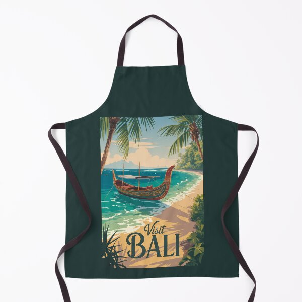 Item preview, Bali Indonesia Illustration Travel Art Vintage designed and sold by KrisSidDesigns.
