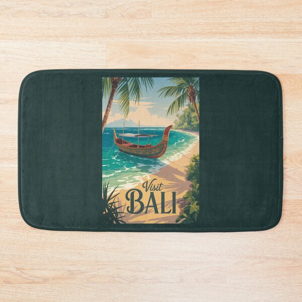 Item preview, Bali Indonesia Illustration Travel Art Vintage designed and sold by KrisSidDesigns.