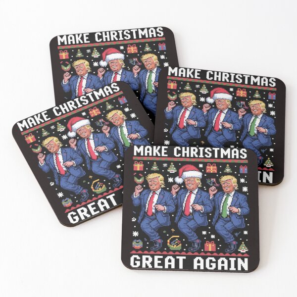 Item preview, Make Christmas Great Again Ugly Sweaters Trump Dance Santa  designed and sold by sheenmi.
