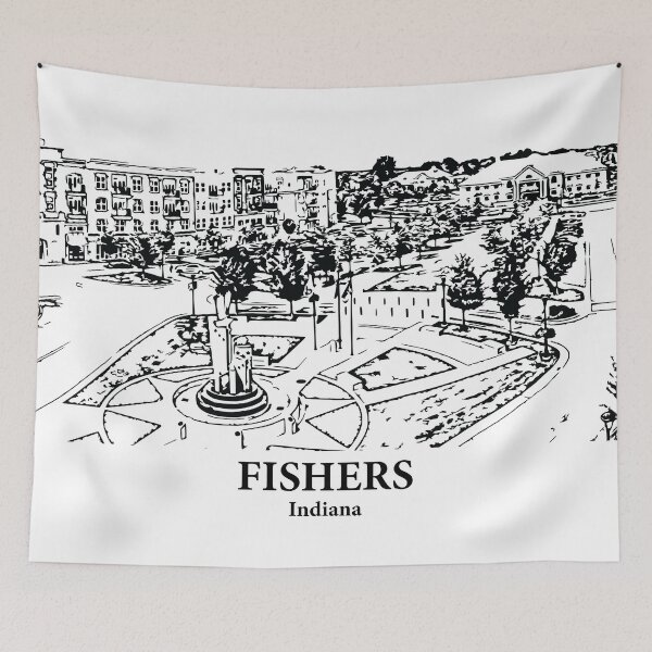 Item preview, Fishers - Indiana designed and sold by Lakeric Cityscapes.