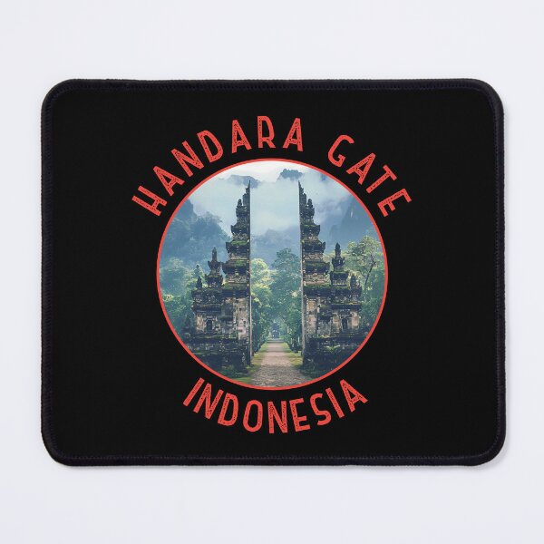 Item preview, Handara Gate Indonesia Retro Distressed Circle designed and sold by KrisSidDesigns.