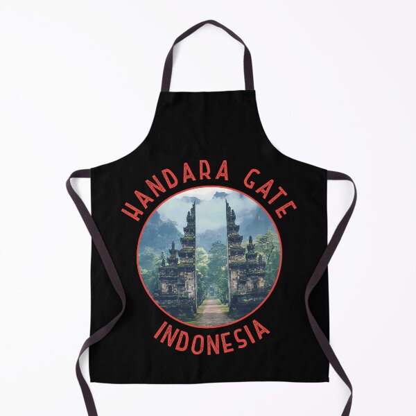 Item preview, Handara Gate Indonesia Retro Distressed Circle designed and sold by KrisSidDesigns.