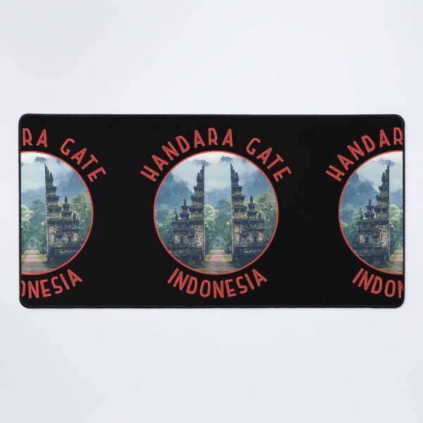 Item preview, Handara Gate Indonesia Retro Distressed Circle designed and sold by KrisSidDesigns.