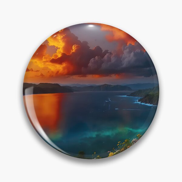 Item preview, Sunset over the bay designed and sold by PixelParadies.