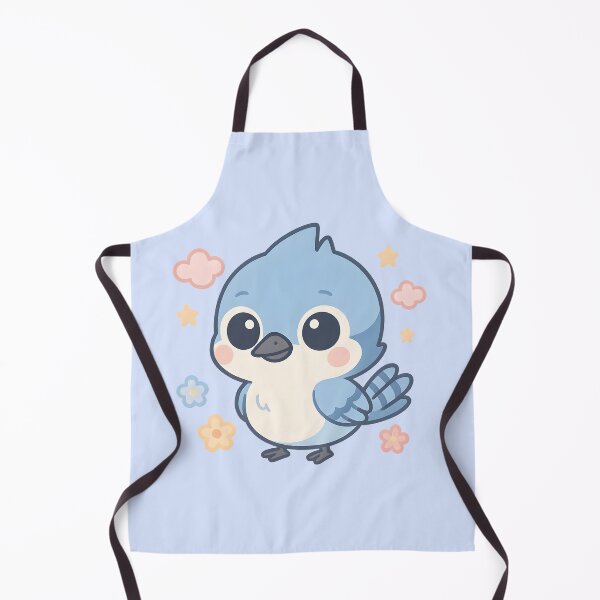 Item preview, Baby Blue Jay Cute Cartoon Bird Illustration Fun Nature Art designed and sold by Slayfandom.