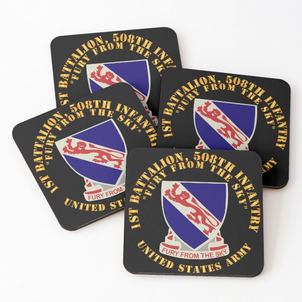 Item preview, Army -  1st Bn, 508th Infantry Regiment - Fury From the Sky - DUI X 300 designed and sold by Military Insignia Products.