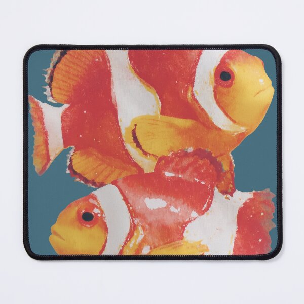 Item preview, Clownfish Reef Duo - Ocean retro Tropical Sea Life designed and sold by trajeado14.