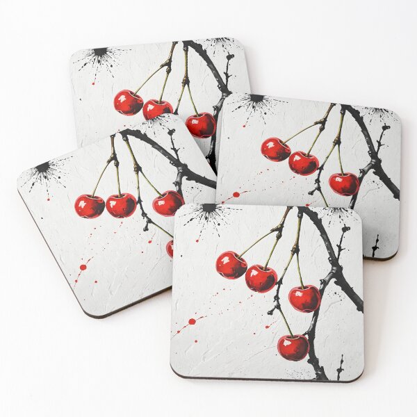 Item preview, Minimalist Cherries, Ai Generated Art  designed and sold by ACC .