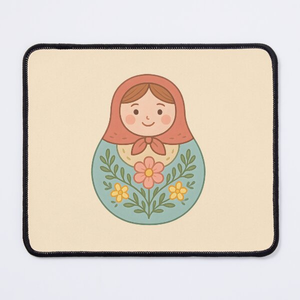 Item preview, Babushka Doll Cute Russian Nesting Doll Illustration Folk Art Design designed and sold by Slayfandom.