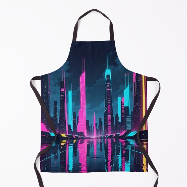 Item preview, Neon city Skyline designed and sold by RisingWolfStudio.