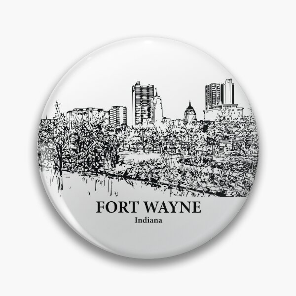 Artikelvorschau, Fort Wayne - Indiana entworfen und verkauft von Lakeric Cityscapes.
