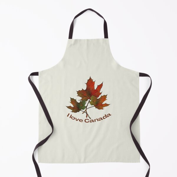 Item preview, I Love Canada, Three Red Maple Leaves Drawing, Canadian designed and sold by JoyfulWhimsy.