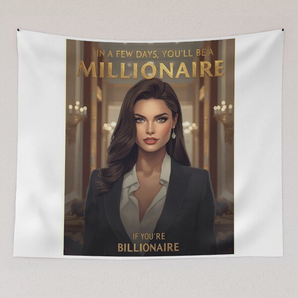 Item preview, In a Few Days I Will Make You a Millionaire – Ironic Motivational Postera Millionaire – Motivational Satire Poster designed and sold by RAKO13.