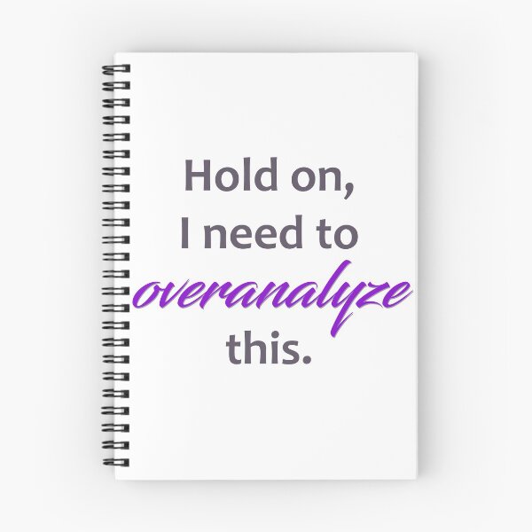 Item preview, Overanalyze This--dark words on light designed and sold by KaySlominator.