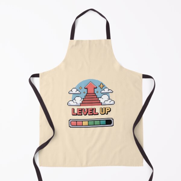 Item preview, Level Up Pixel Art – Retro Gaming Motive with Progress Bar, Motivation Design designed and sold by NewAspect.