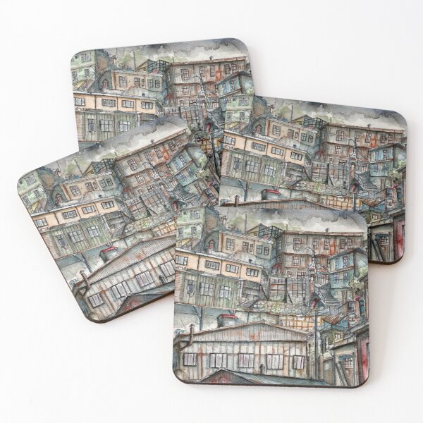 Item preview, Winter in the port (watercolor). designed and sold by Metalbizarrox.