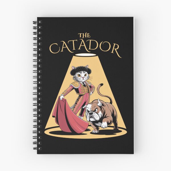 Item preview, The Catador – Cat Matador vs Bulldog designed and sold by Snark Town Tees.