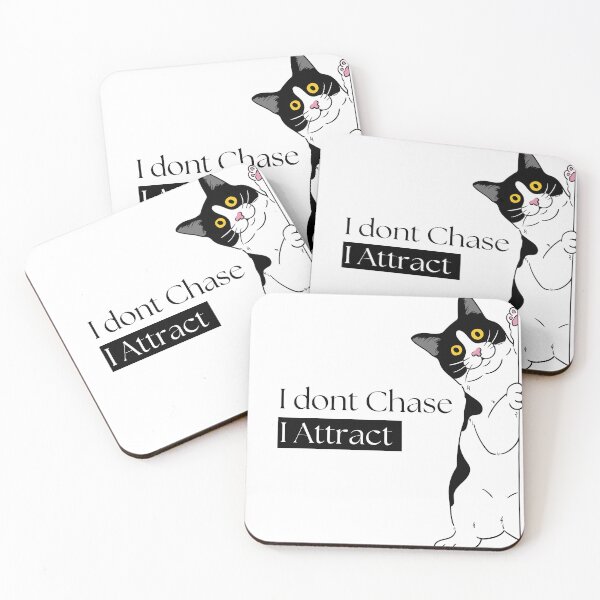 Item preview, Spiritual Quote Sticker – I Don’t Chase I Attract – Law of Attraction Design designed and sold by LunareStudio.