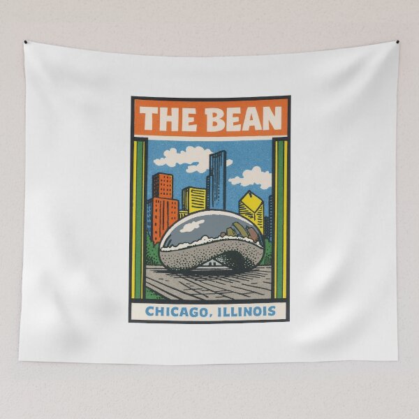 Item preview, Chicago Bean Vintage Style Decal designed and sold by Decal Mania.