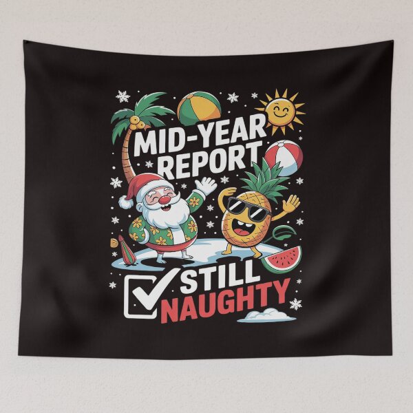 Item preview, Mid-Year Report Still Naughty Xmas In July Dabbing Santa  designed and sold by sheenmi.