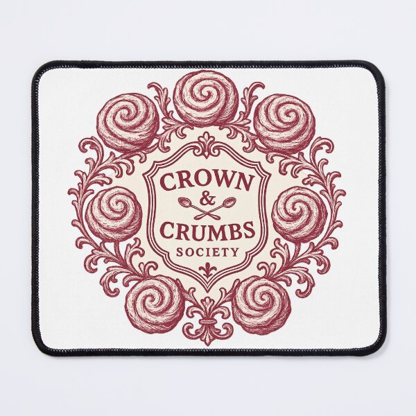 Item preview, Crown & Crumbs Society - Rococo Pastry Crest Tee designed and sold by POD DYNASTY.