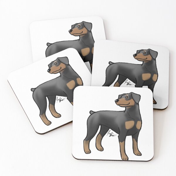 Item preview, Dog - Doberman Pinscher - docked tail - Black and Tan designed and sold by Jennifer Stolzer.