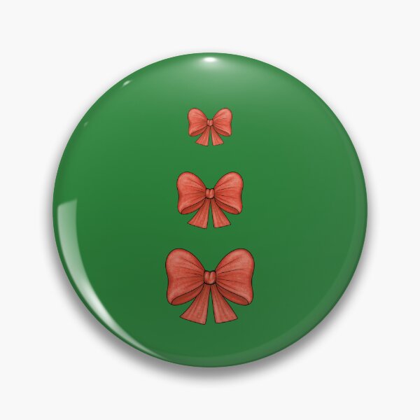Item preview, Red bows on a dark green background designed and sold by Cherevan.