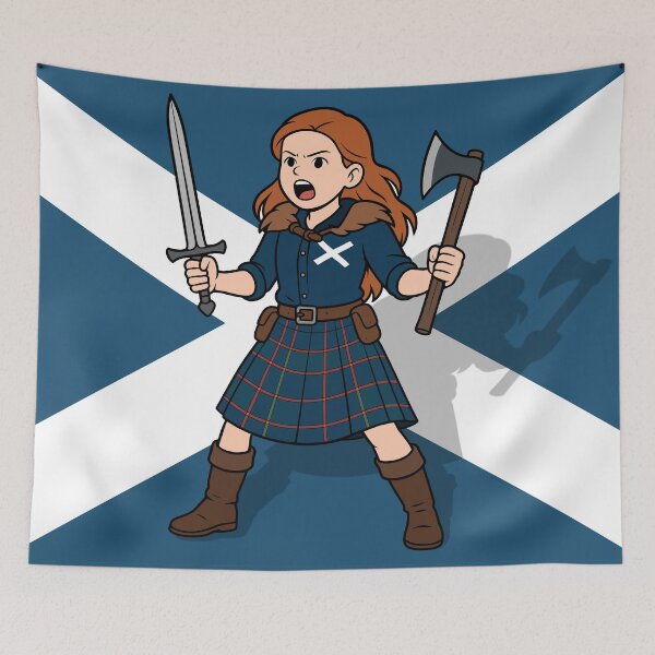 Item preview, The Young Queen of Scots (with flag) designed and sold by muskitt.