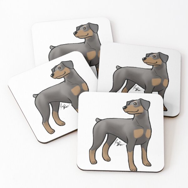 Item preview, Dog - Doberman Pinscher - docked tail - Blue and Tan designed and sold by Jennifer Stolzer.