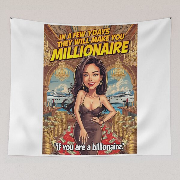 Item preview, In a Few Days I Will Make You a Millionaire – Ironic Motivational Postera Millionaire – Motivational Satire Poster designed and sold by RAKO13.