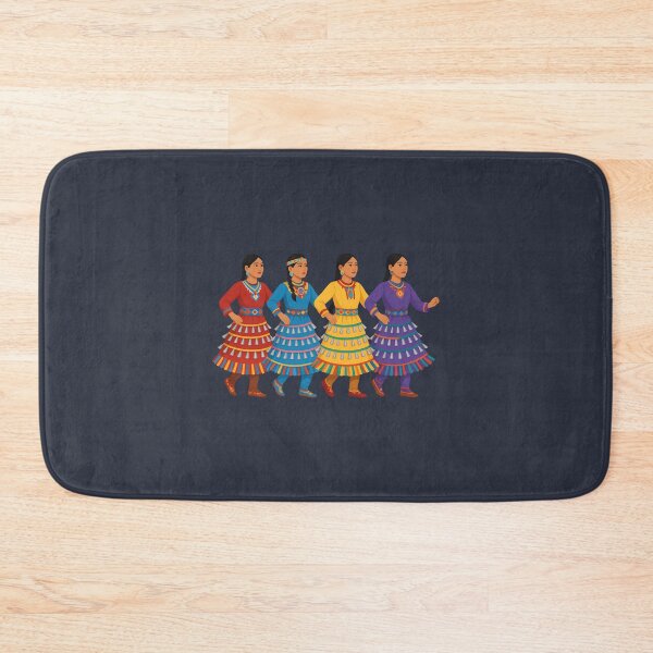 Item preview, Four Jingle Dress Dancers – Native American Powwow Regalia Art #1 designed and sold by SalahBlt.