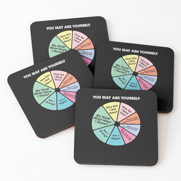Item preview, 80'S Music Retro Lyrics You May Ask Yourself Pie Chart designed and sold by MadalynRatliff.