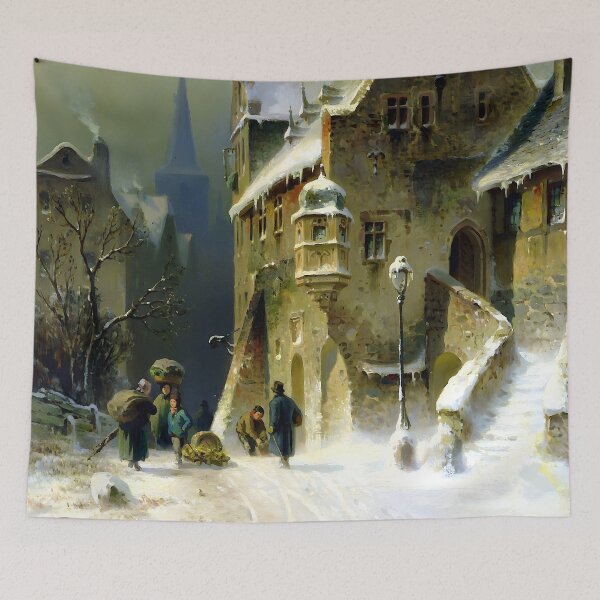 Item preview, August Schlieker - Small Town in the Rhine designed and sold by Jon-Baran.