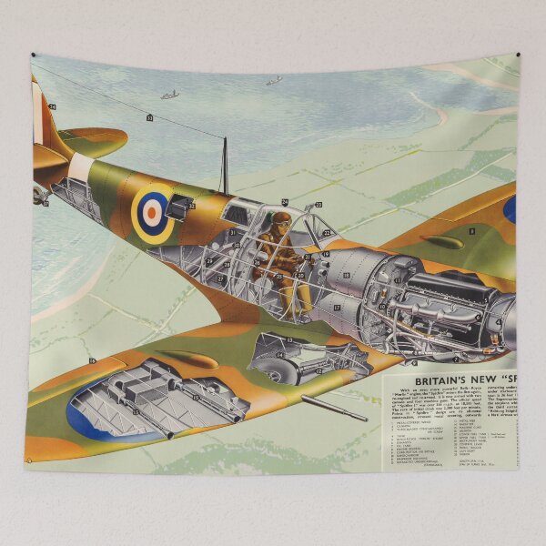 Item preview, WW2 Supermarine Spitfire Poster designed and sold by emergentdesigns.