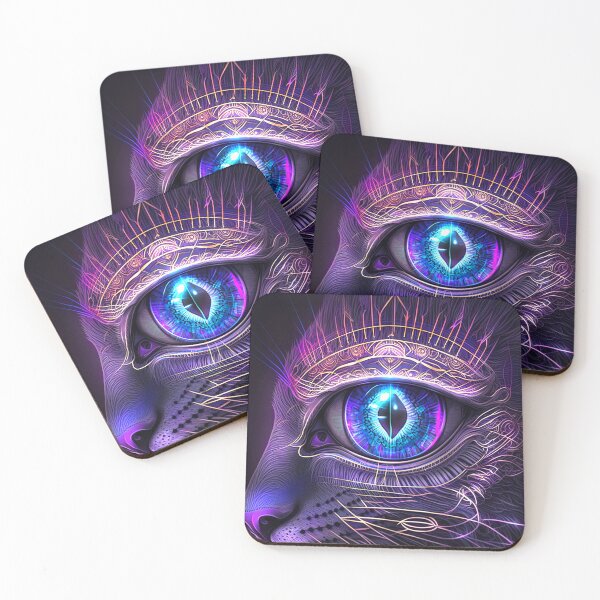 Item preview, CATS EYE - THIRD EYE - BLACK CAT - 4D designed and sold by CleverCulture.