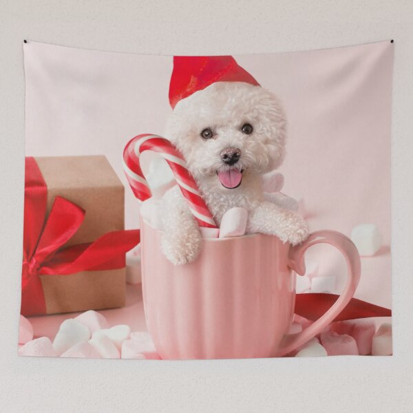 Item preview, Merry Christmas Bichon Frise designed and sold by toppopin.