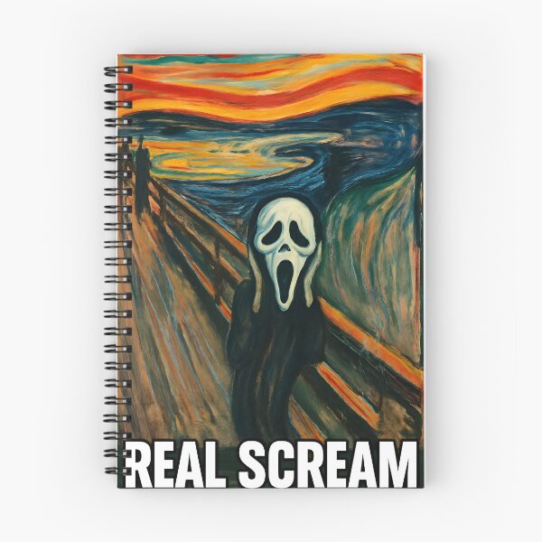 Item preview, Real Scream | Funny Munch Painting Meets Horror Movie Meme designed and sold by The Classics Freak.