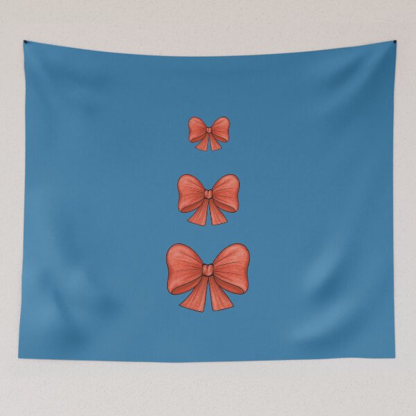 Item preview, Lazos rojos sobre fondo azul designed and sold by Cherevan.