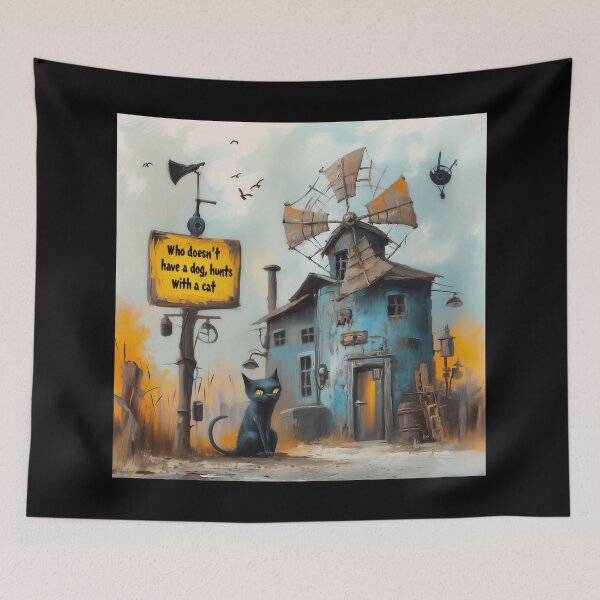 Item preview, Portuguese Idiom Hunts With Cats designed and sold by Abstractarium.