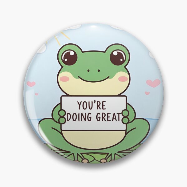 Item preview, Positive Affirmation - YOU'RE DOING GREAT - Motivational Quote, Kawaii Encouragement, Self-Care Decal designed and sold by Karina Creative Studio.
