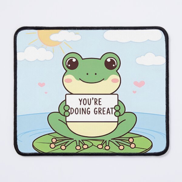 Item preview, Positive Affirmation - YOU'RE DOING GREAT - Motivational Quote, Kawaii Encouragement, Self-Care Decal designed and sold by Karina Creative Studio.