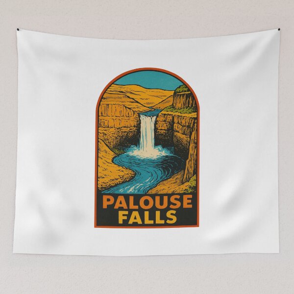 Item preview, Palouse Falls Vintage Style Decal designed and sold by Decal Mania.