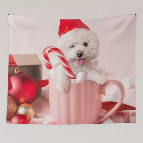 Item preview, Bichon Frise Merry Christmas December designed and sold by toppopin.
