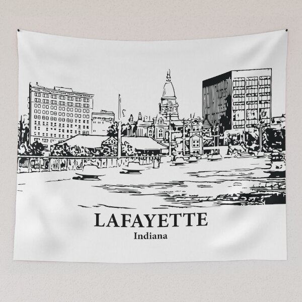 Item preview, Lafayette - Indiana designed and sold by Lakeric Cityscapes.