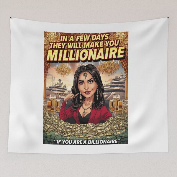 Item preview, In a Few Days I Will Make You a Millionaire – Ironic Motivational Postera Millionaire – Motivational Satire Poster designed and sold by RAKO13.