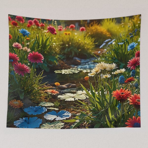 Item preview, A path of flowers and light designed and sold by PixelParadies.