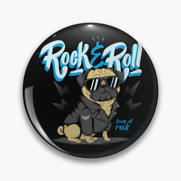Item preview, rock and roll, pug designed and sold by fabiandesigns88.