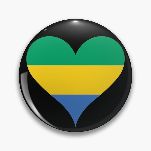 Item preview, Gabon Heart Flag designed and sold by NTGUILTY.