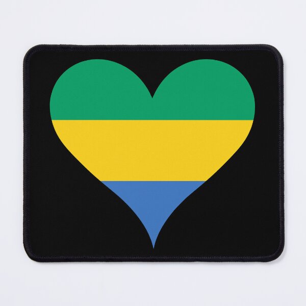 Item preview, Gabon Heart Flag designed and sold by NTGUILTY.