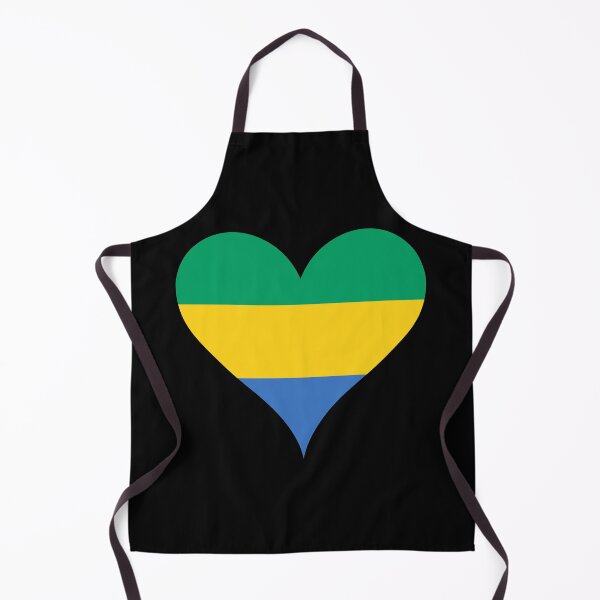 Item preview, Gabon Heart Flag designed and sold by NTGUILTY.